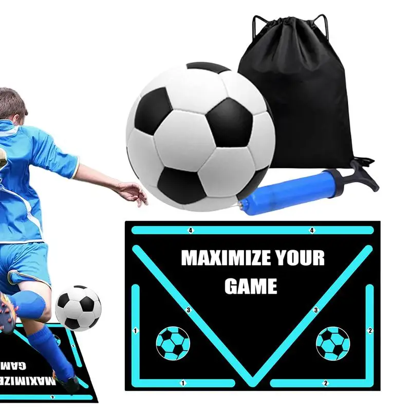 

Soccer Training Mat Silent Football Training Mat Kit Sports Auxiliary Props With Clever Design For Practicing Indoors Or