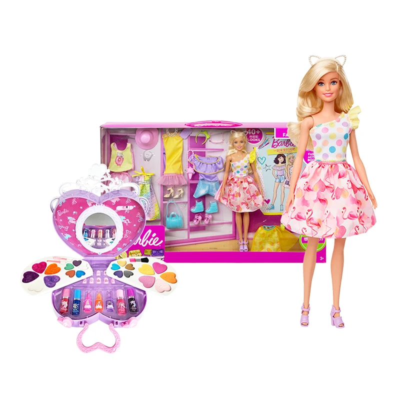 

Barbie Original Fashionista Series Fashion Dress Up Classic Collection Surprise Doll Set Social Girl Play House Toy Holiday Gift
