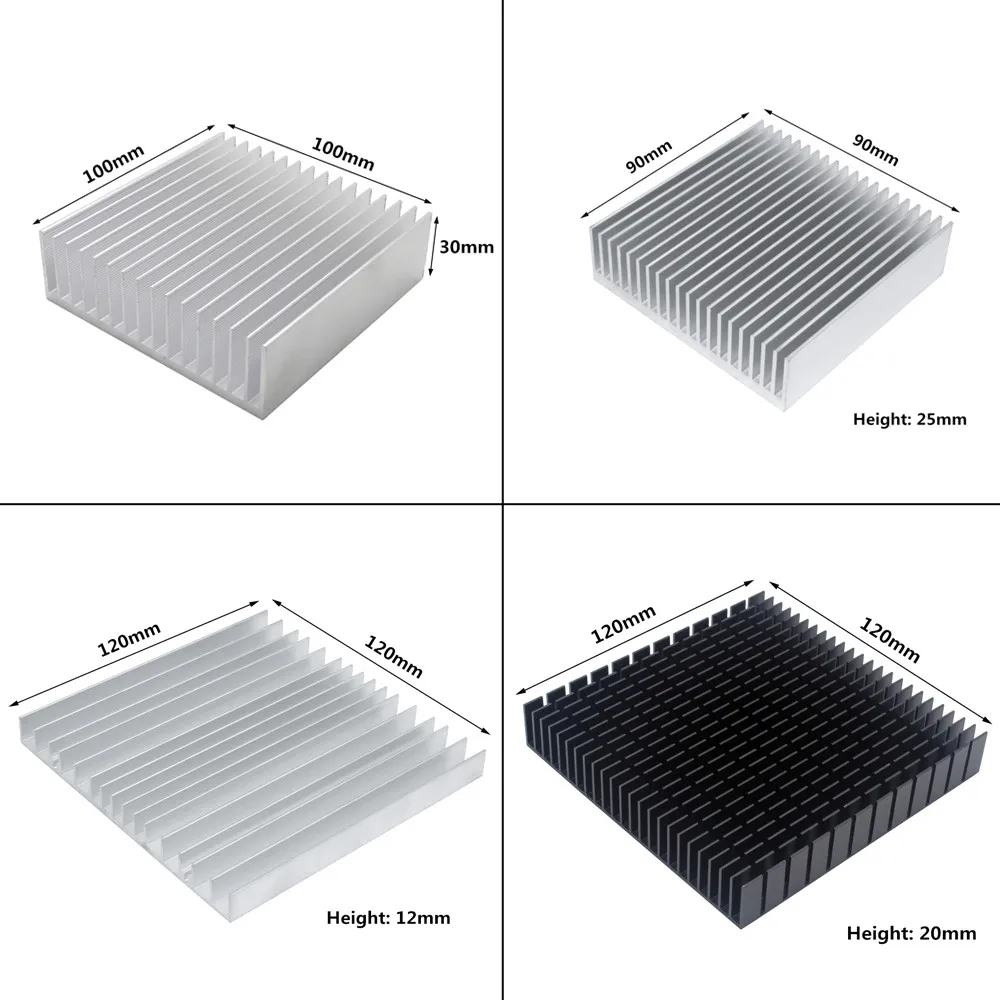 Aluminum Heatsink Radiator Heat Sink Cooler for LED Electronic Chip Cooling heat dissipation aluminum heatsink radiator