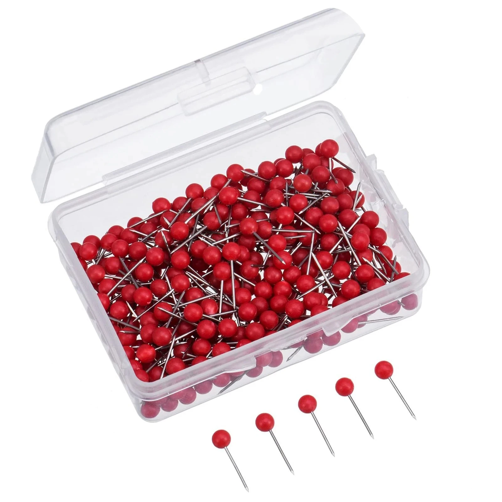 300Pcs/Box Push Pin Home Office School Notice Board Drawing Paper Photo Wall Studs Supplies Kids Children Adults push pins