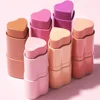 Blush Stick 3 in 1 Makeup Long-Lasting Waterproof Simple High-End Lip Cheek Tint High Pigment Hydrating Pink Blusher Wholesale 6