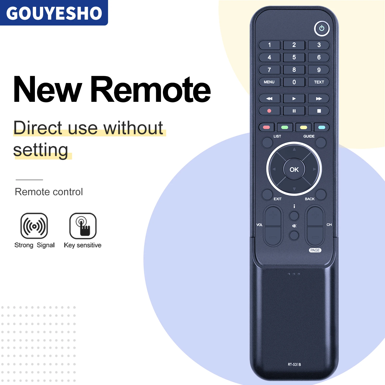 휴맥스 TV 세트 톱 박스 PVR-9150T PVR-9300T PVR9150T PVR9200T PVR9300T 에 적합한 새로운 RT-531B 리모컨