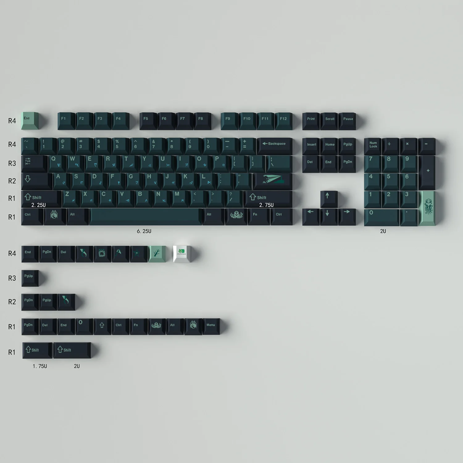 cherry perfil keycaps para cherry mx teclado