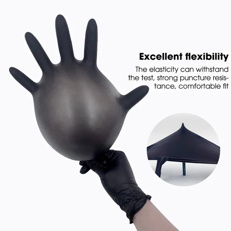 Disposable Nitrile Gloves Latex Gloves for Working/Gardening/Dishwashing/kitchen/Household Cleaning White Blue Black Pink