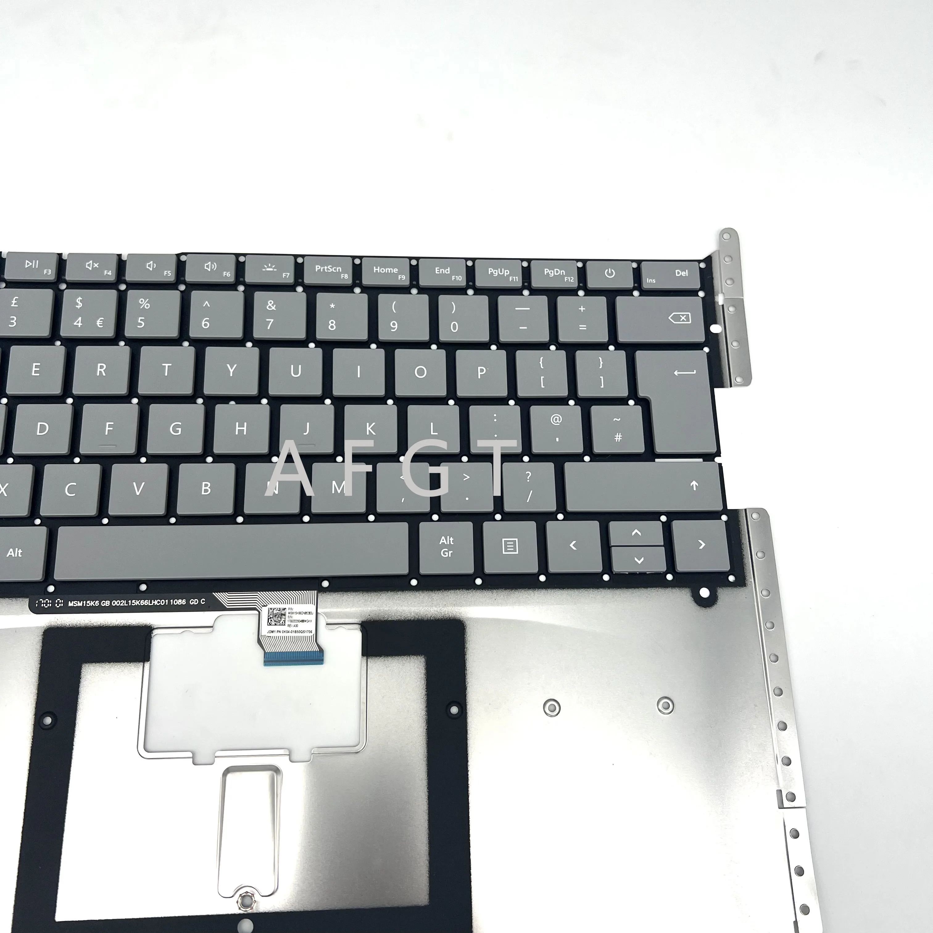 Original Keyboard For Microsoft Surface Laptop 1 2 Notebook Keyboard 13.5inch 1769 1782 Gray UK US Layout New