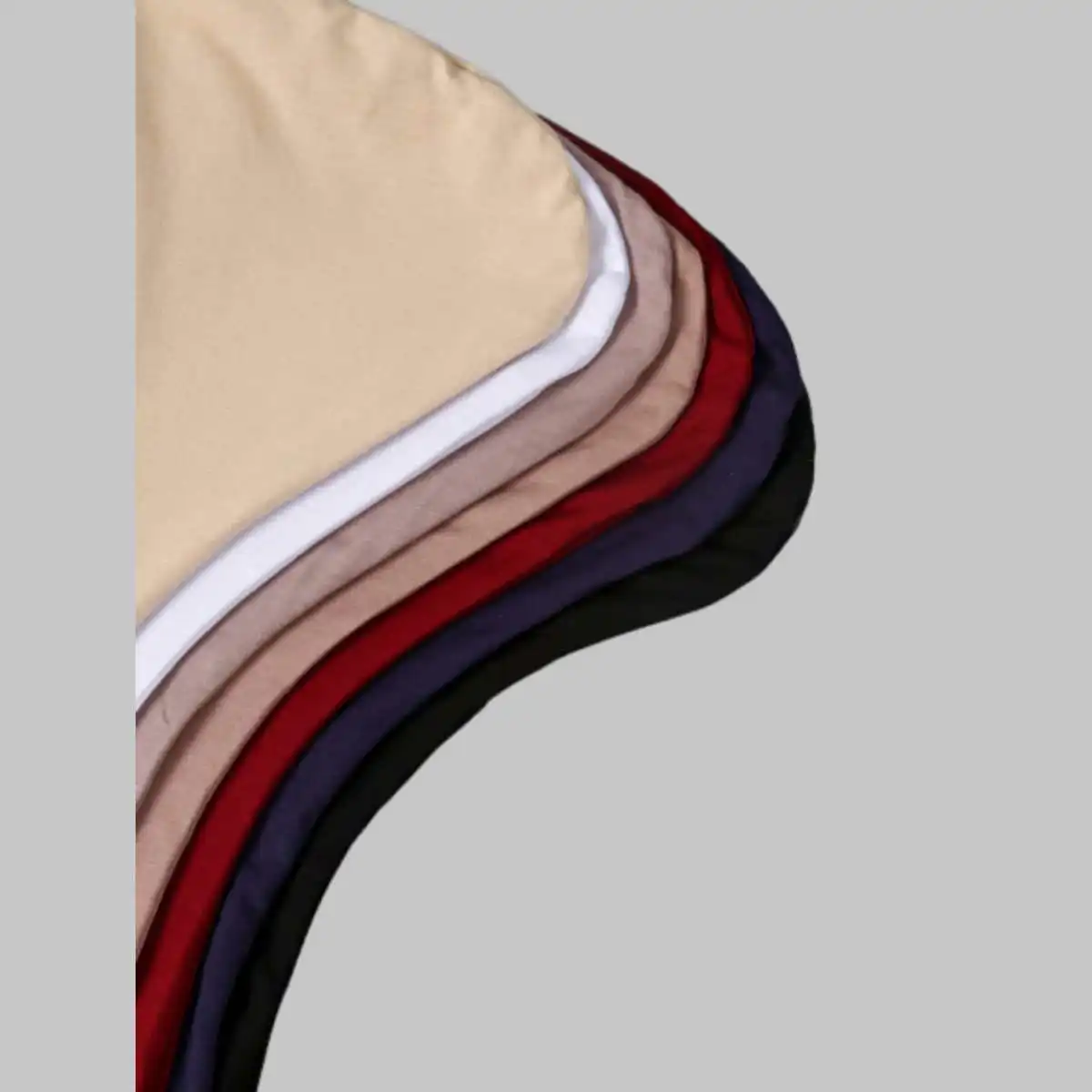 Fashion Monochrome Modal Hijab Turban for Women Casual Outdoor Breathable Elastic Pullover