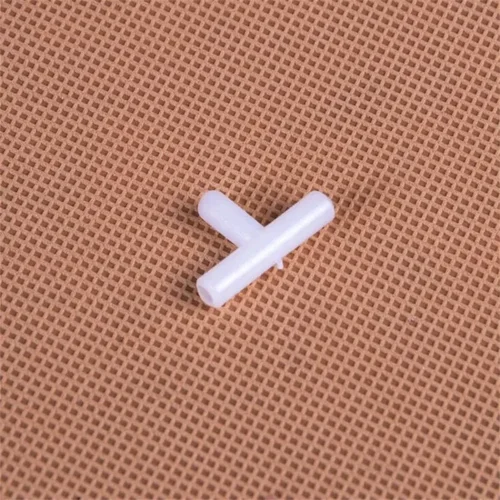 수족관 공기 펌프 라인 튜브 조인트 커넥터, 플라스틱 티 "T" 3 방향 어항, 4mm, 10 개 4