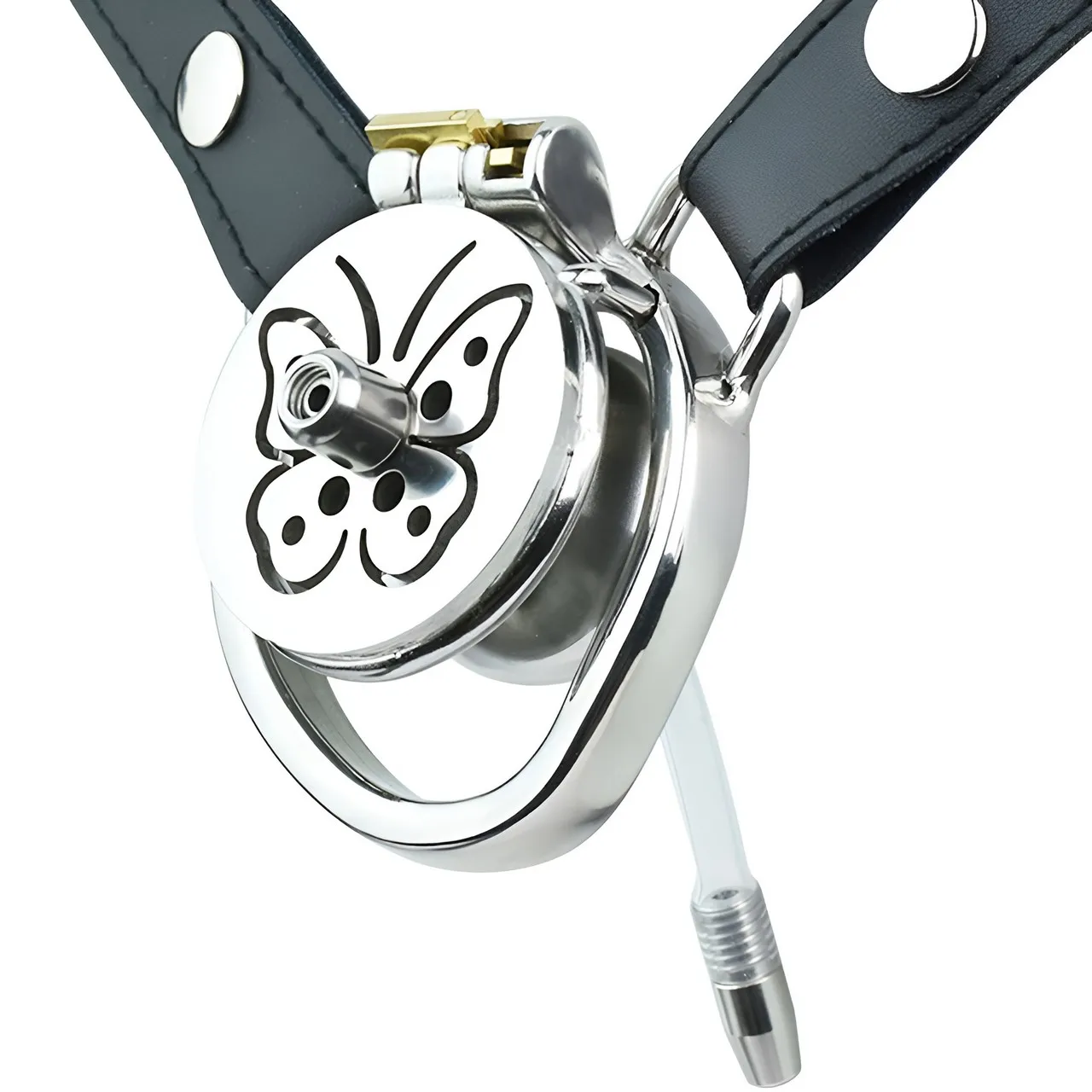 FRRK Negative Male Chastity Cock Cage with Silicone Urethral Dilator PU Band Belt Penis Rings Adults Sex Toys Femboy Sexual Shop