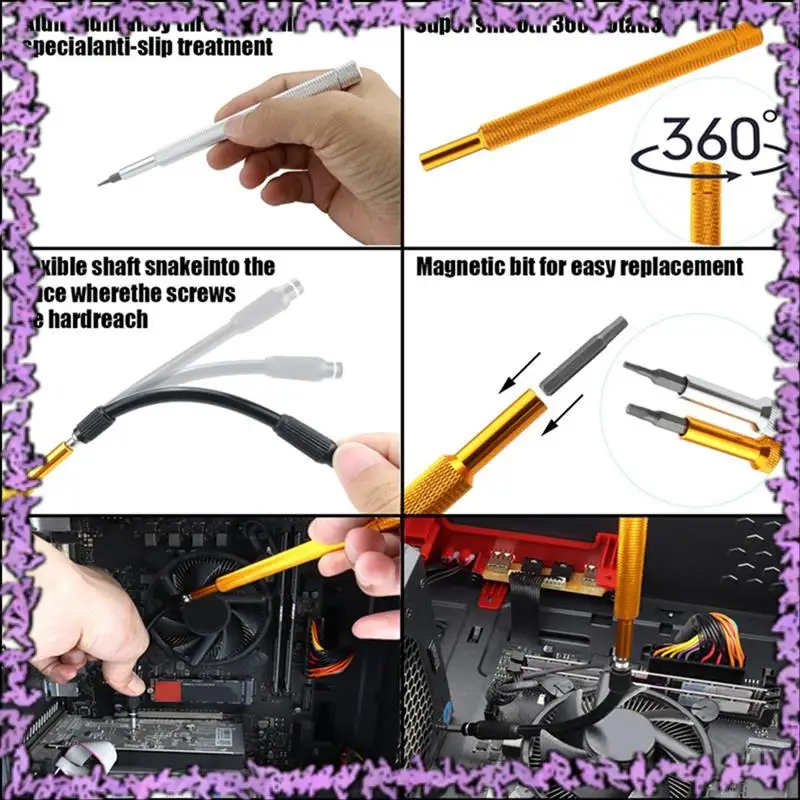 SCLL-120-In-1 다기능 스크루 드라이버 세트 휴대 전화 수리 가정용 도구 장난감 모델 분해 및 조립 도구 키트