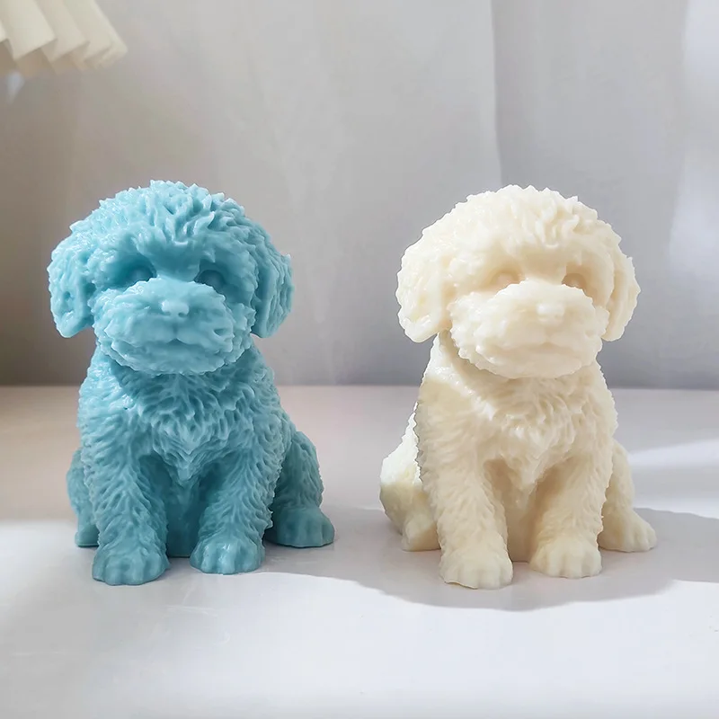Cute Dog Candle Mold Animal Teddy Puppies Soy Wax Silicone Mould Puppy Dog  Lover Home Decor - Candle Molds - AliExpress