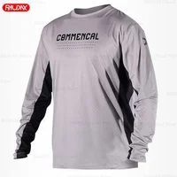 COMMENCAL 2025 Multicolor Cool Cycling Jersey Motocross Cycling Off Road Dirt Bike Riding MTB DH Men Racing Long Sleeve Shirt 1