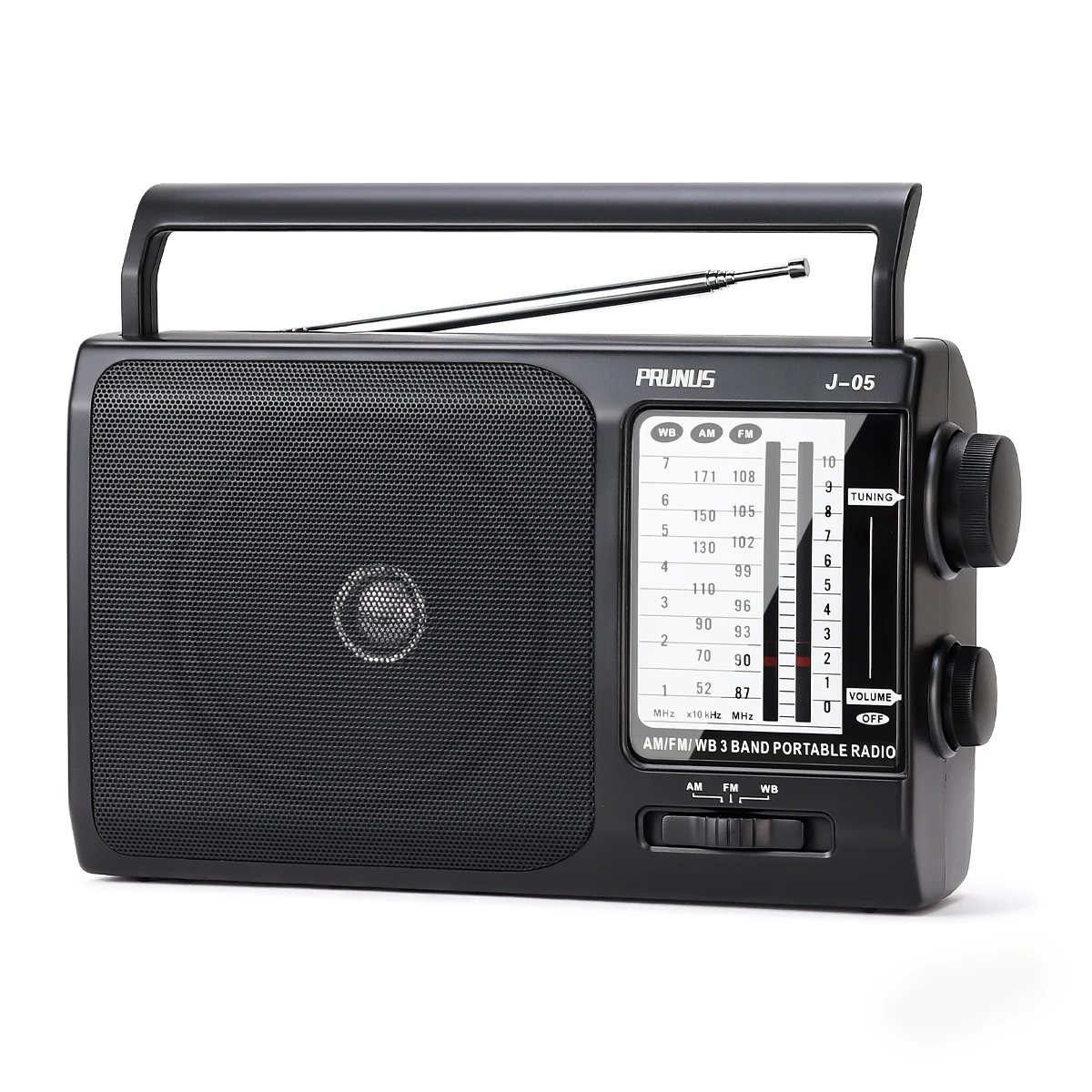 

PRUNUS AM FM Portable Retro Radio Receiver Speaker MP3 Stereo Music Player Support USB/TF Card AUX FM Radios Wireless Sound Box