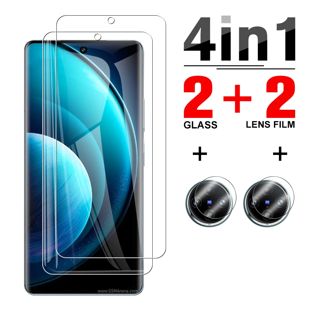 4 In1 20D 3D Curvo Hd Pellicola Salvaschermo Per Vivo X100 X90 Pro Plus X80 Obiettivo Della Fotocamera Vetro Protettivo Vivox 100 90 80 100X 90X 80X