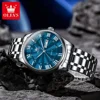 OLEVS 3663 Men Watch Fashion Business Roman Scale Luminous Waterproof Double Calendar Men Quartz Watch Top Luxury Brand Watch 4
