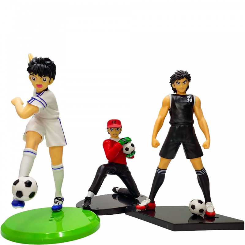 Anime Captain Tsubasa Figurine Wakabayashi Genzo Ozora Tsubasa Action Figures 18cm PVC Collection Model Toys Birthday Gifts