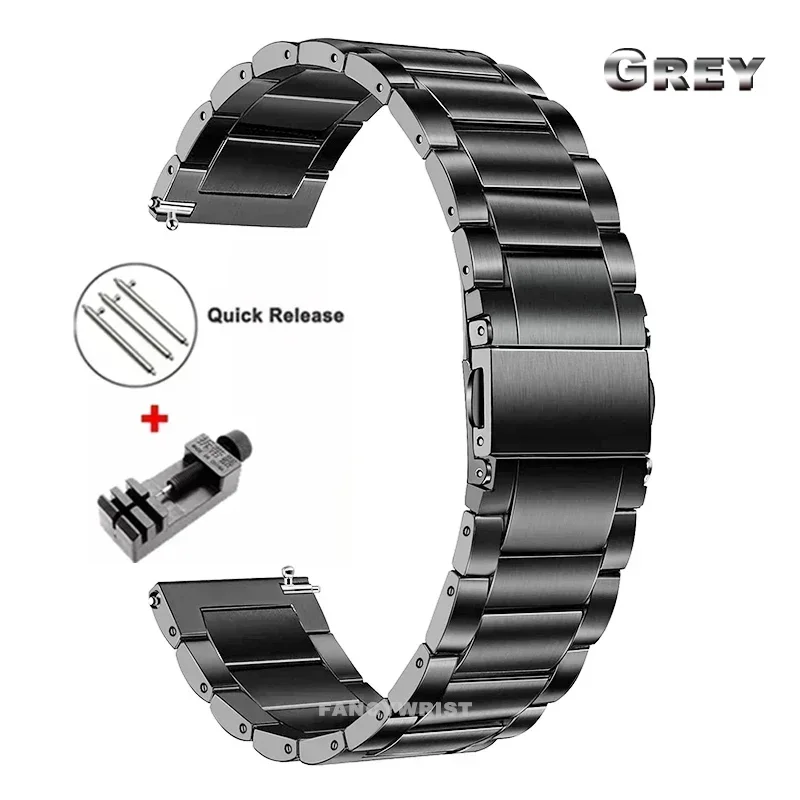 Premium Titanium Watch Strap - Adjustable Metal Bracelet, Various Sizes Available