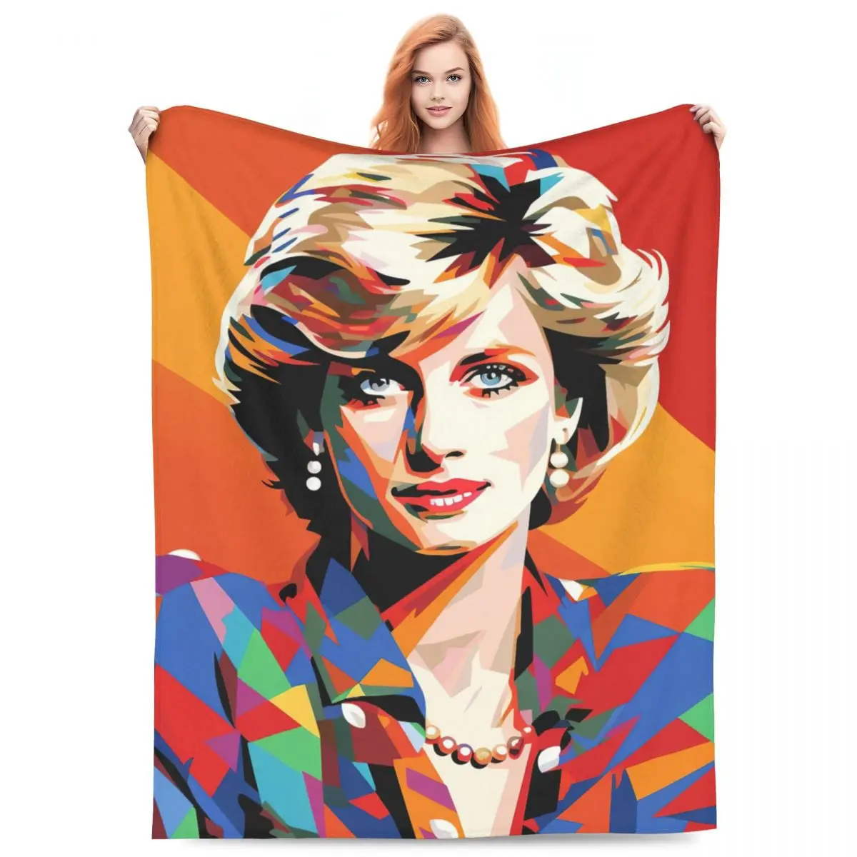 

Одеяло принцессы Дианы, Фланелевое покрывало для похода в уэльском стиле, супермягкое уличное Покрывало «сделай сам» на заказ, идея для подарка