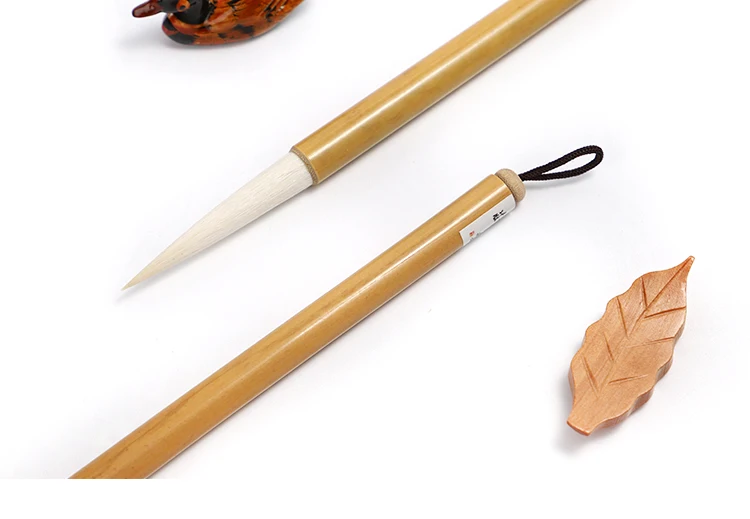 Regelmäßige Skript Pinsel Pen-Set Lange Woolen Haar Pinsel Chinesische Malerei Kalligraphie Pinsel Cursive Offizielle Skript Calligraphie – Detail 14