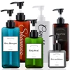 1000ml Square Shampoo Dispenser Refillable Empty Pump Lotion Bottle Shampoo Conditioner Body Wash Dispense Soap Container 1