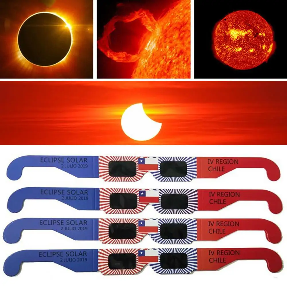 남녀공용 일식 안경, 안전 관찰 안경, 유해 자외선 차단, 반투명 직접 태양 관찰 안경, 50 개, 100 개