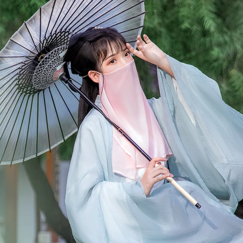 Cosplay Hat Antique Hanfu Chiffon Veil Cover Face Protect Face Ancient Wind Hanfu Accessories Cosplay