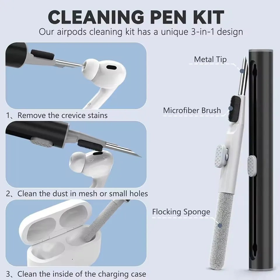 Soft Silicone Protective Case with Cleaner Pen Kit