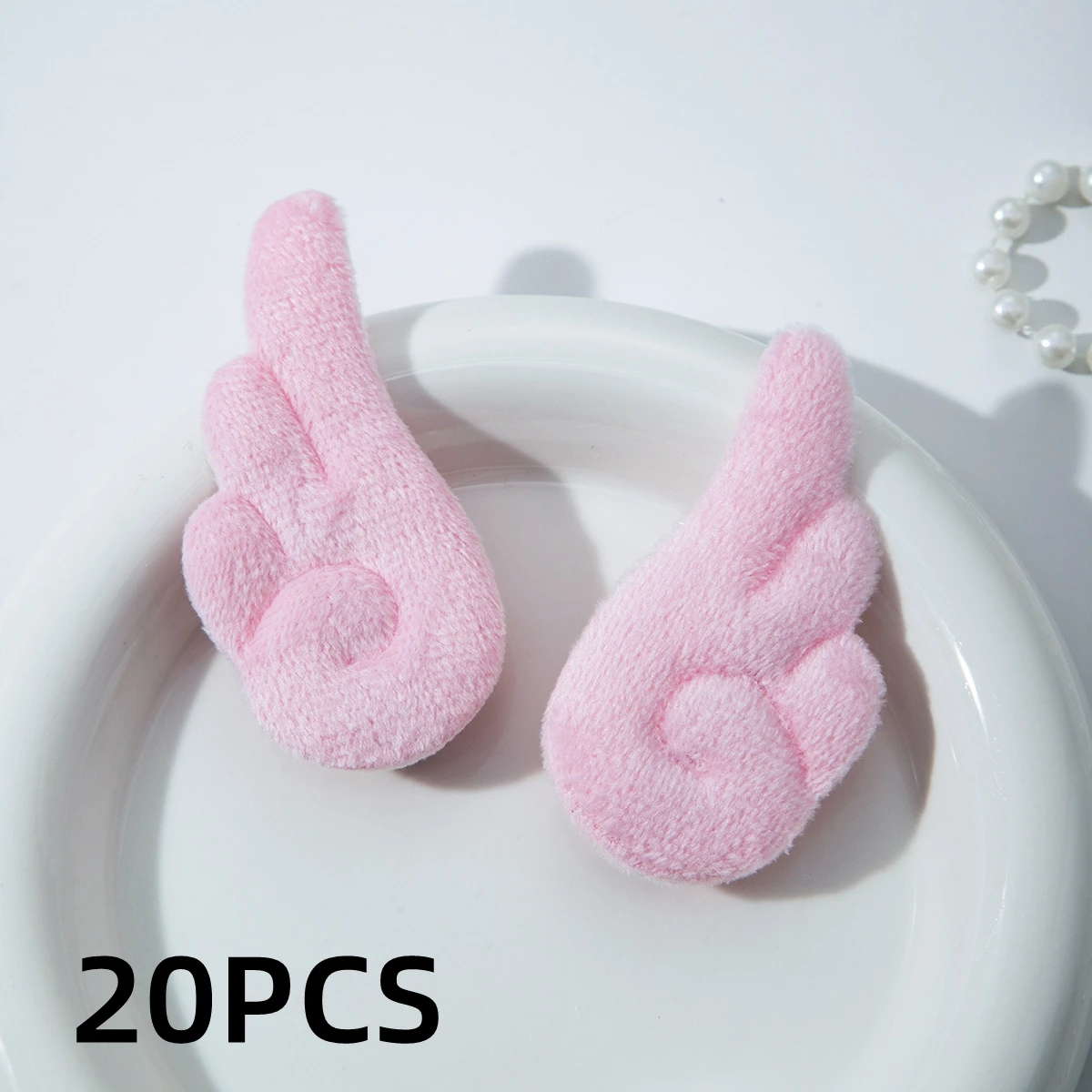2 Stücke/20 Stücke 5 cm Engelsflügel Super Nette Engelsflügel Plüsch Haarnadel Mädchen Haarspange Zubehör Haarspangen Hairgrip Kopfschmuck Kopfbedeckung – Detail 9
