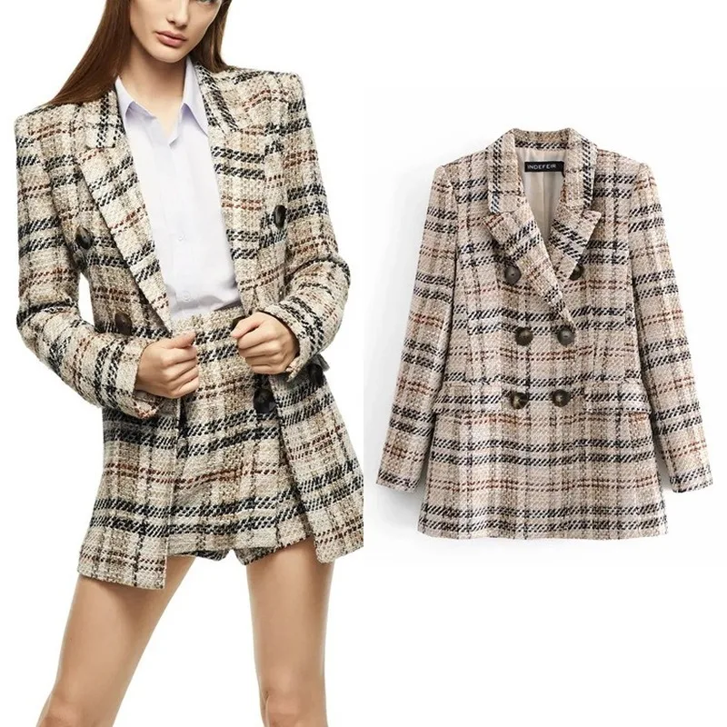 Upgraded Men's Woolen Coat Medium Length Tweed Style Casual Double Breasted Winter Commute Long Coat Pure Color Polyester
