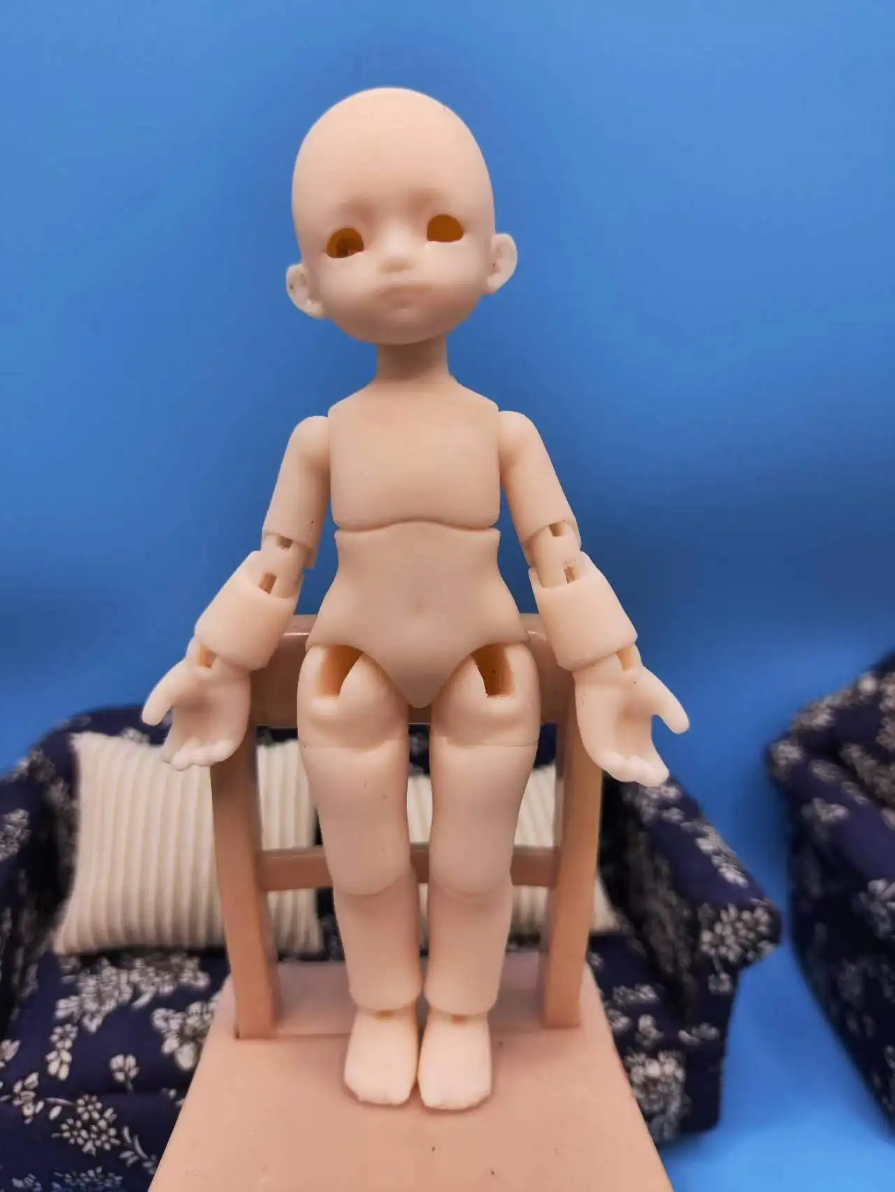 Ceramic Resin Doll Ornaments Japanese Doll Decorative Art BJD