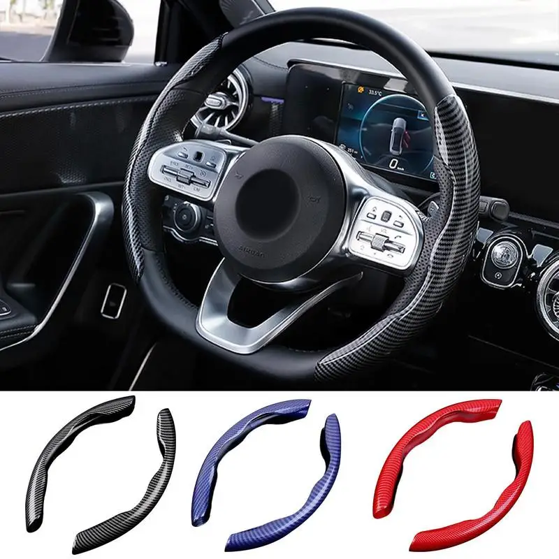 

Universal Car Steering Wheel Cover Anti Skid Carbon Black Fiber Silicone Steering Wheel Booster Cover Auto Styling Car Accessory