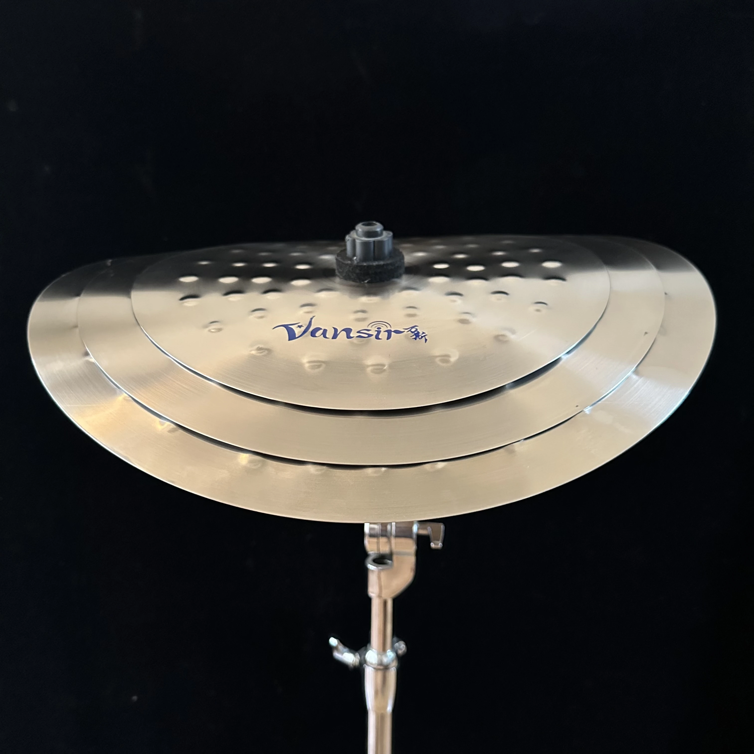 Vansir New Design Hotalsale Alloy Clap Stack Cymbal 7"-9"-11" _Gold Color / Silver Color