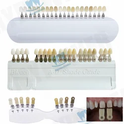 Dental Teeth AD Shade Guide Porcelain Material Colorimetric Plate 20Color/9Color