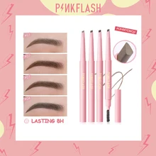 

PINKFLASH #OhMyEmoji 4 Colors Automatic Eyebrow Pencil Waterproof Long-lasting Pigmented Precise Brow Definer Eye Brow Makeup