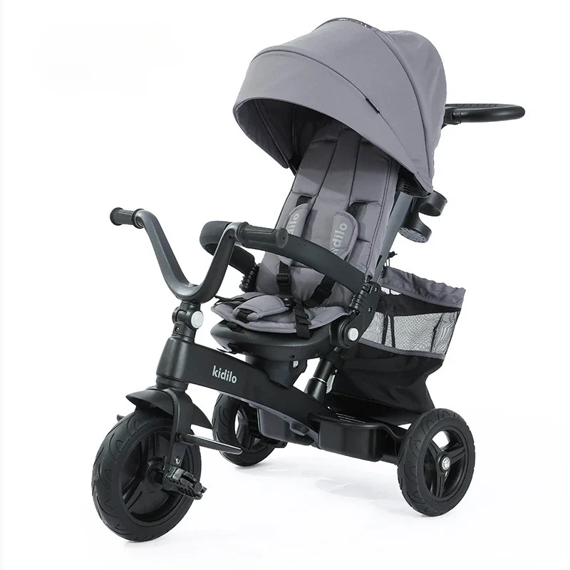 Rideable Three-wheeled Baby Stroller Multi-functional Children's Tricycle 3-6 Years Old Baby Stroller Carriage