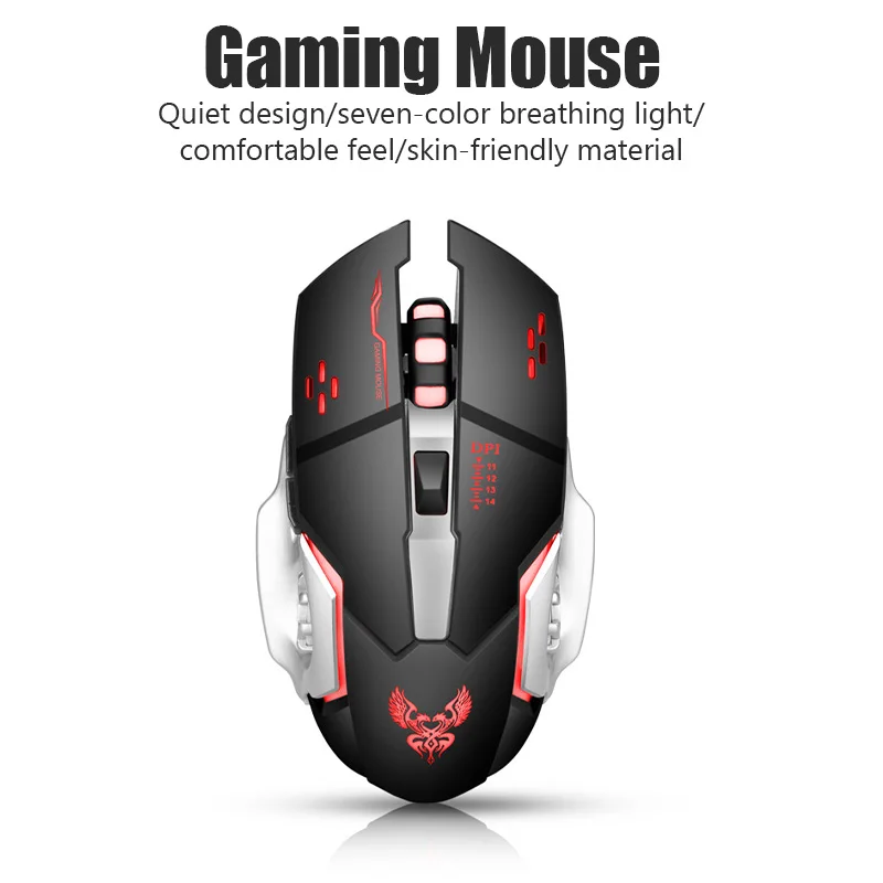 4000 DPI Adjusted Wireless Bluetooth Mouse For Computer Mouse Gamer Rechargeable Backlight Silent Office USB Mouse For Laptop bluetooth computer mouse