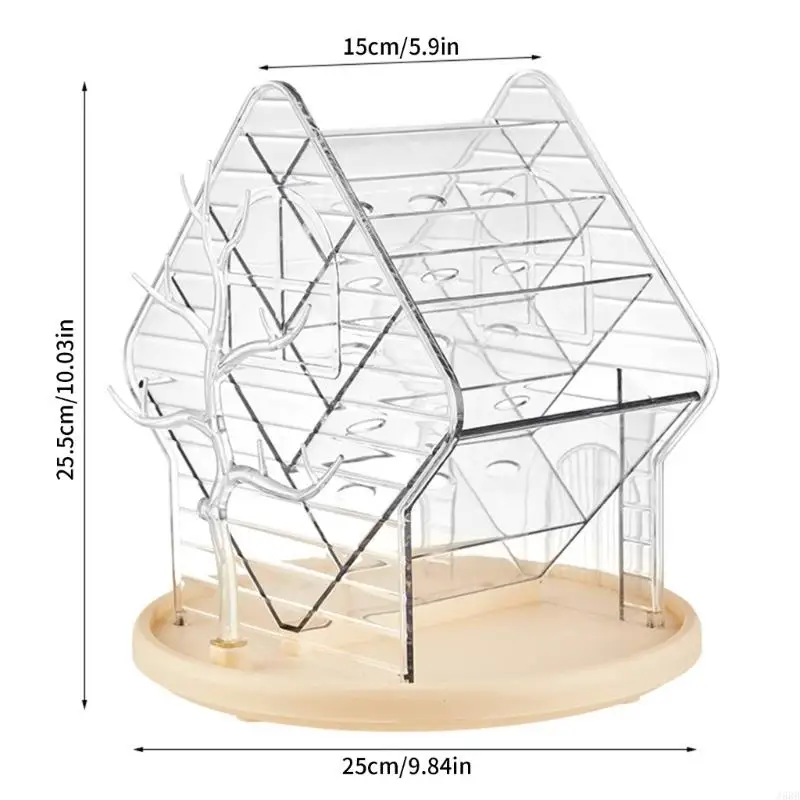 J6BB 60 Degree Rotating Makeup Organizers Stylish Rotating Cosmetic Organizers Storage Rack for Home or Professional Use 6