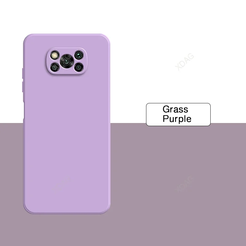 Premium Liquid Silicone Soft Back Cover with Internal Flocking - High Quality & Simple Design