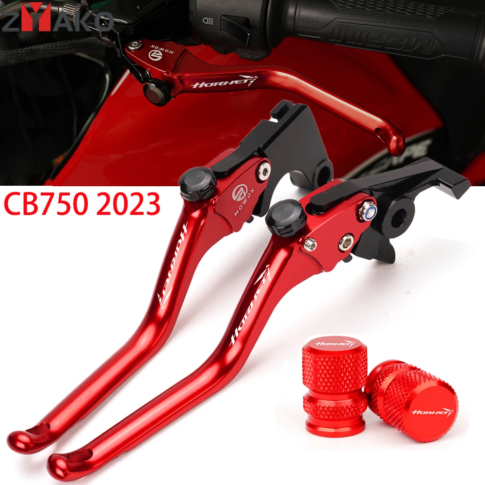 

For HONDA CB750 CB 750 HORNET CB750 2023 Motorcycle CNC Brake Clutch Levers Handle Brake Levers Tire Valve Caps