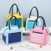 Children Lunch Bag Contrast Color Large Capacity Lunch Pouch Lunch Box Storage Bags Picnic Multifunctional Food Storage Bags New 1