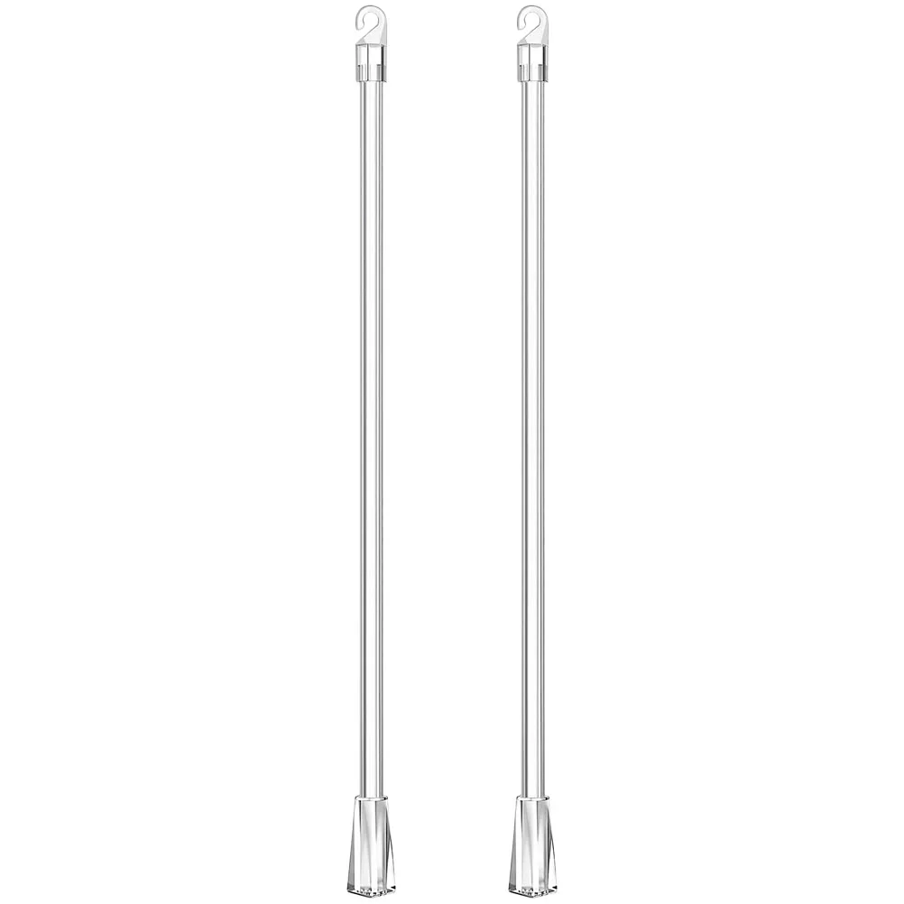 

2 Pcs Wand Venetian Blind Rotor Curtain Drapery Pull Rod Pp Wands for Curtains