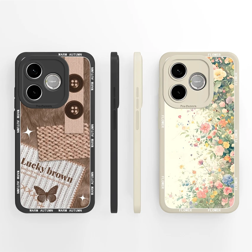 Cute Cat Claw Cartoon Print Phone Case with Camera Protection - Soft Liquid Silicone Housing