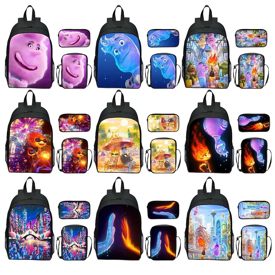 

3 шт./комплект, рюкзак с местом под ноутбук для мальчиков и девочек