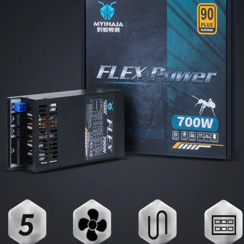 MYIHAJA ITX 플렉스 PSU 90 플러스 플래티넘 소형 1U K39 700W 전원 공급 장치, FLEX-700W ENP-7660B, 신제품