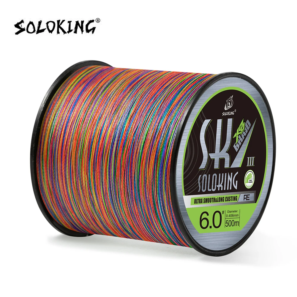 SOLOKING SK8 PE Fishing Line 150M/300M/500M Fishing Wire Super