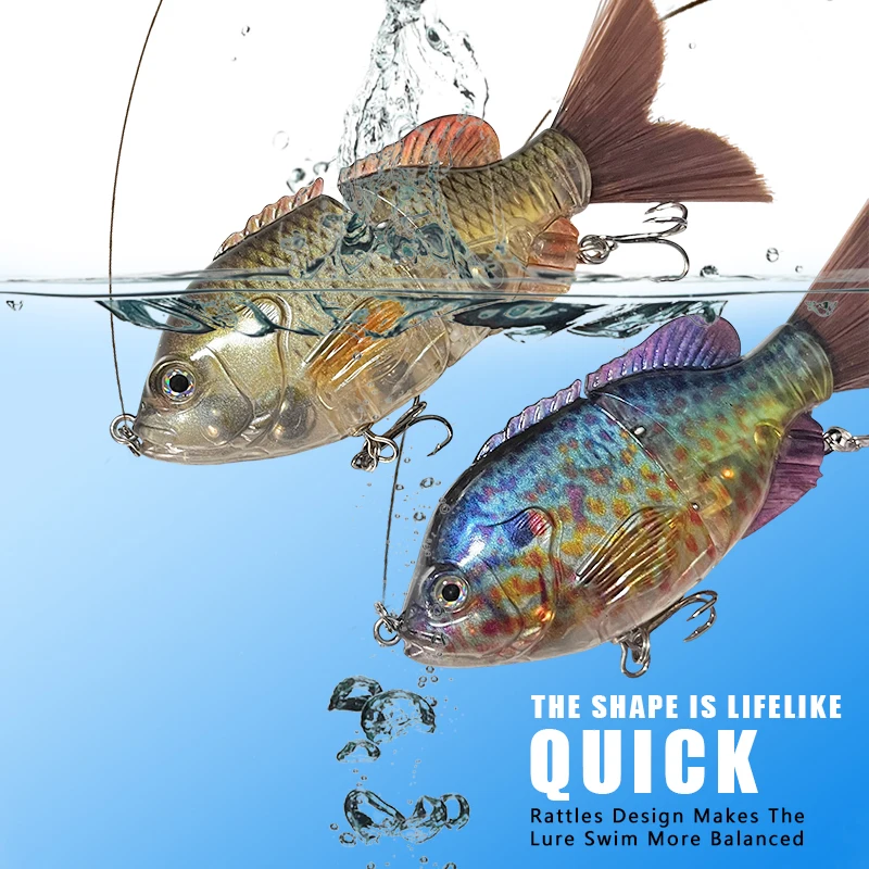Angelköder Jointbait Swimbait 120mm Köder zum Angeln auf Hecht Angelzubehör Raubfisch-Angelhaken Schwimmköder Sinkender Köder