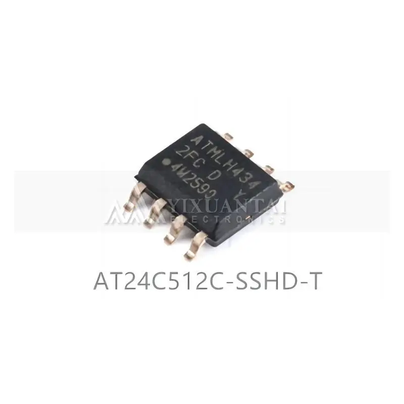 10 шт./лот AT24C512C-SSHD-T EEPROM Serial-I2C 512K-bit 64K x 8 3,3 V/5V 8-Pin SOIC N T/R Новый 5 шт лот 24lc64t i ms msop 8 marking 4l64i eeprom serial i2c 64k bit 8kx8 3 3 v 5v 8 контактная рабочая температура 40 c 85 c