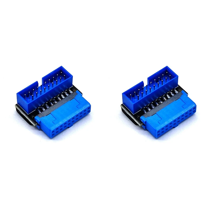 

2 шт., USB-адаптер для материнской платы, 19/20 контактов, 90 градусов