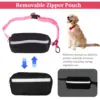 Reflective Dog Running Lead,Hands Free Dog Leash With Removable Waist Bag And Double Handle Leash,Suitable For All Dogs Breeds 3