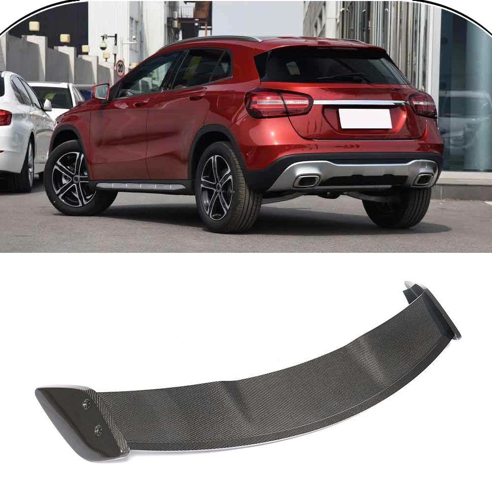 

GLA180 GLA200 GLA250 GLA45 Carbon Fiber Rear Roof Spoiler Wing For Mercedes Benz AMG 2013-2018 Body Kit Molding Splitter Cover