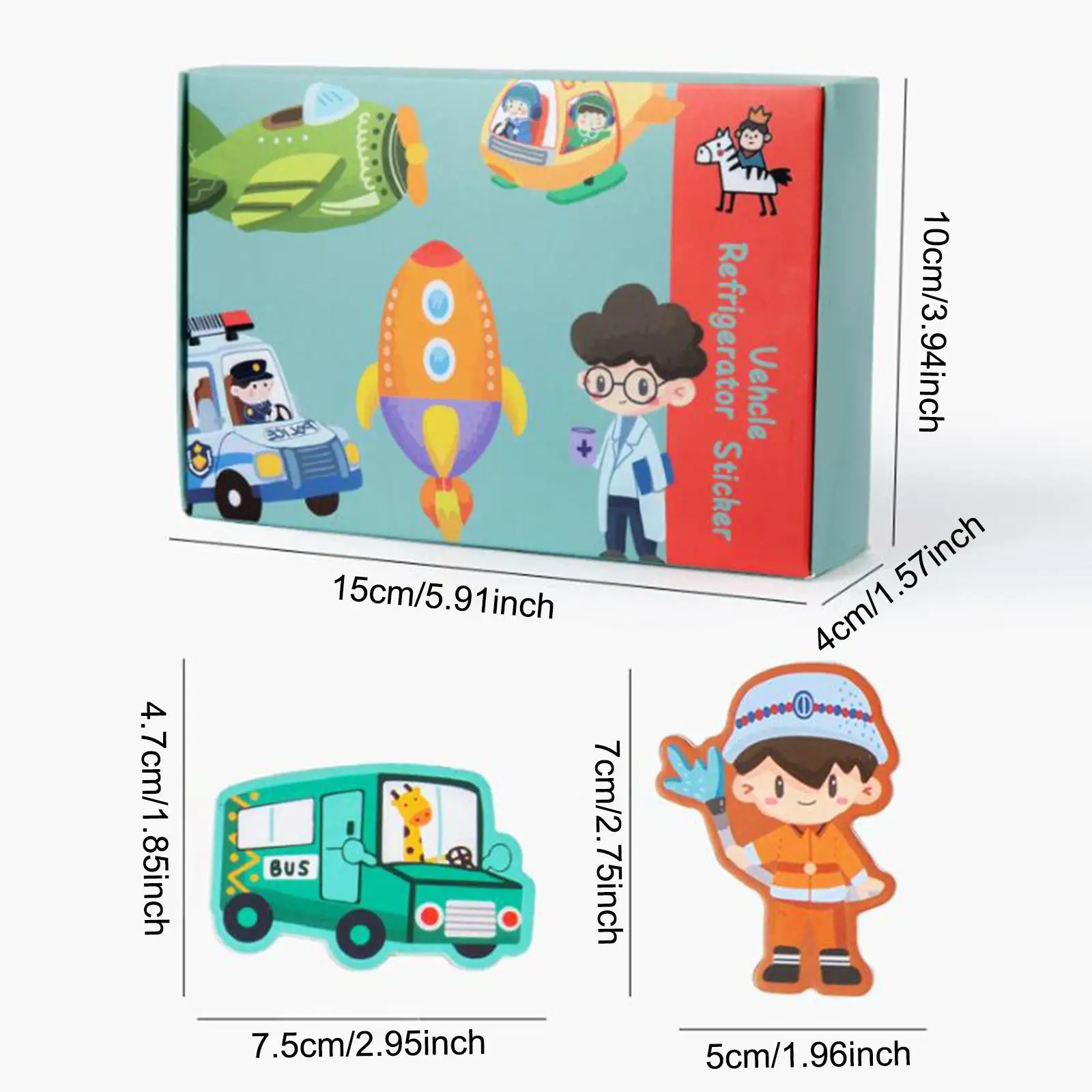 Cute Fridge Magnet Preschool Magnet for 3-6 Year Old Children Birthday Gifts